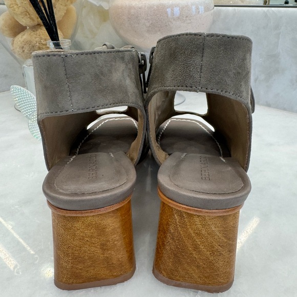 Bernardo | Suede Open-Toed Booties With Bow - Picture 2 of 6